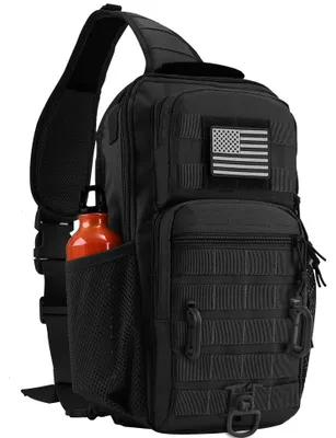 Taktische Sling-Tas 13L, Crossbody, mit Flaschenhalter