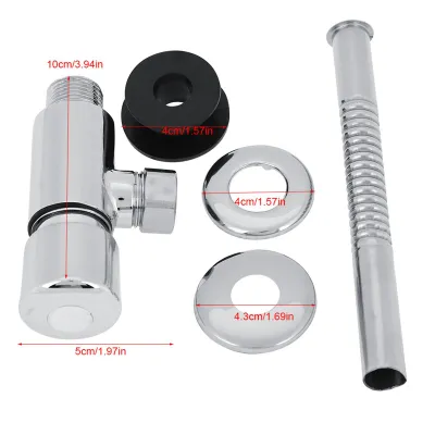 Produktbild von Langlebige Zinklegierung Spülventil Büro Hotel Badezimmer Toilette Hand Pressing Spülung Werkzeug