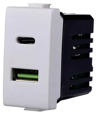 Immagine prodotto di alimentatore da incasso usb/usb-c 'solar' 3.1a
