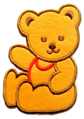 Obrázok produktu pre Medvedík detský - záplata, nažehľovacia, nášivka, nášivky, záplaty, na nažehlenie, veľkosť: 7,7 x 5,4 cm