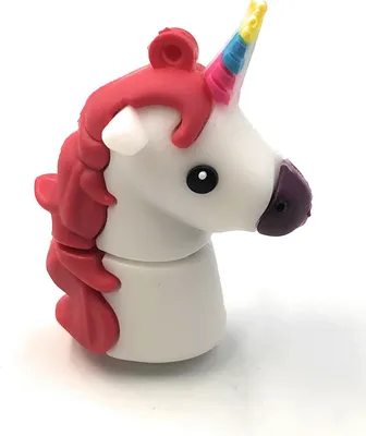 Produktbild von Onlineworld2013 Einhorn niedlich Fabelwesen Weiss Funny USB Stick 64 GB USB 3.0