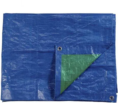 Image de Store EDM Réversible Bleu Vert 90 g/m² 4 x 6 m