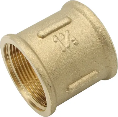 Produktbild von Messing Fitting Muffe 1 1/2 Zoll DN40 Rohrmuffe Gewindefitting