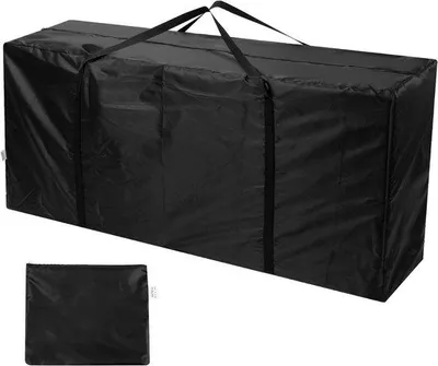 Produktbild von Wasserdichte schwarze Polsterbox mit Griffen 122x40x55cm