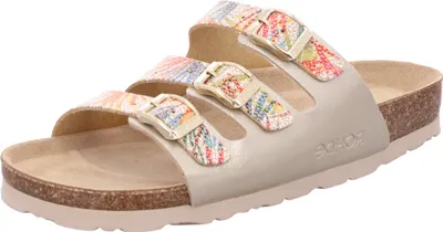 Produktbild von Rohde Damen Pantolette Dreiriemer in Weite G mit Lederdecksohle Alba 5625, Größe:43 EU, Farbe:Beige