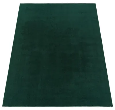 Zdjęcie produktu dla Dywan do salonu, z krótkim włosiem, jednokolorowy, w nowoczesnym stylu, w kolorze delikatnej zieleni i petrolu, wymiary 120 x 170 cm