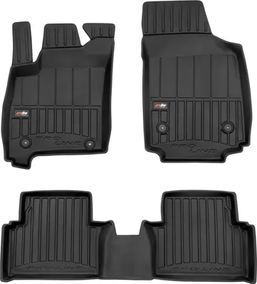 Produktbild von OMAC Gummi Fußmatten für Opel Meriva 2003-2010 Premium TPE Automatten Schwarz 3x