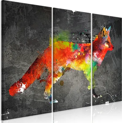 Produktbild von Vlies Leinwandbild - Forest Hunter (3 Parts) 60x40 cm Tiere g-A-0246-b-e