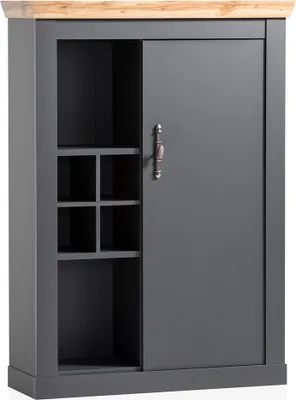 Produktbild von Kommode Highboard in anthrazit mit Wotan Eiche Nb. CESENA-61, B/H/T ca. 107/146/38 cm