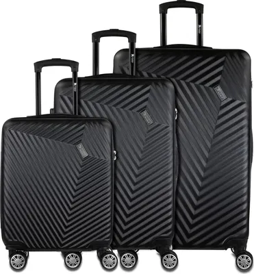 Produktbild von mano Don Carlo Hardcase Trolley Set L / M / S Black schwarz 77cm