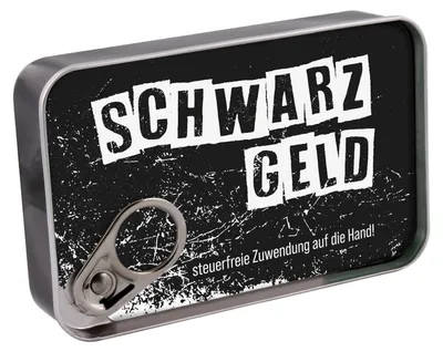 Produktbild von Fischdose Schwarzgeld Geschenkdose Geldgeschenk Geschenkidee Mitbringsel lustig