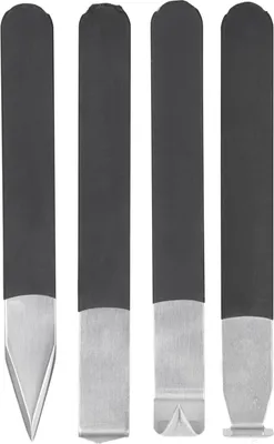 Image de 4 pièces d'outils pour la sculpture sur poterie Couteau à découper Artisanat d'art en argile fait main Modelage Sculpture