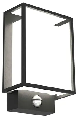Immagine prodotto di Lampada da parete Nestor 22,1 x 14,7 cm con sensore di movimento nero