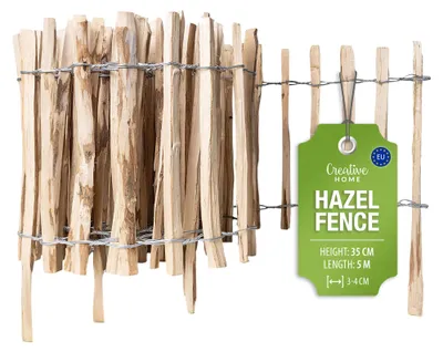 Productafbeelding van Creative Home houten schutting 35cm hoog en 5m lang, lamelafstand 3-4 cm