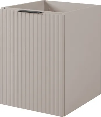Produktbild von Badezimmerschrank, Kaschmir + schwarzer Griff, 40 x 57 x 46 cm