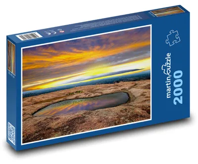 Zdjęcie produktu dla martinpuzzle - Puzzle 2000 - Zachód słońca, góra