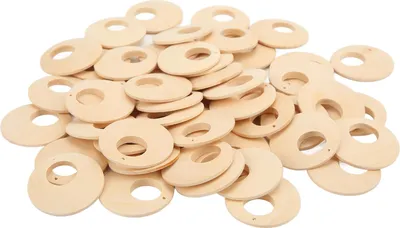 Image de Boucles d'oreilles brutes en bois, 50 p��cks, pendentifs, boucles d'oreilles, accessoires, ornements, paquet rond, trou, bloc creux, 50 p��cks, sacs, boucles d'oreilles DIY, pendentifs DIY, protocoles, ornements,