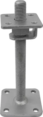 Produktbild von GeZu Impex® Pfostenträger Hans höhenverstellbar M24 x 250 mm, 80 x 80 mm Stützenfuß Pfostenschuh Balkenträger