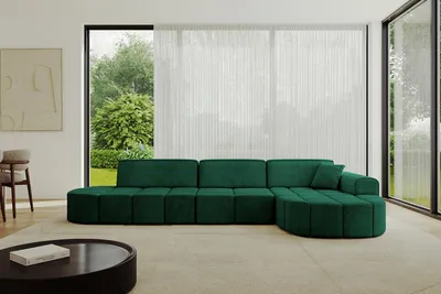 Produktbild von ALTDECOR Ecksofa in L-Form Livo-L2 - 337x173x79,5 Grün - Corner Sofa Bett Eckcouch Couch Wohnlandschaft Cauchsofa