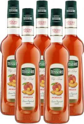 Produktbild von Mathieu Teisseire Getränke-Sirup Pfirsich 0,7L (5er Pack)