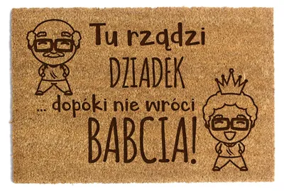 Imagen del producto de Alfombrilla de fibra de coco con texto, de 40 x 60 cm, para la entrada