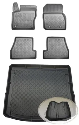 Produktbild von SET Kofferraumwanne Gummifußmatten für Ford Focus 3 DYB Turnier Kombi 5-türer 2011-