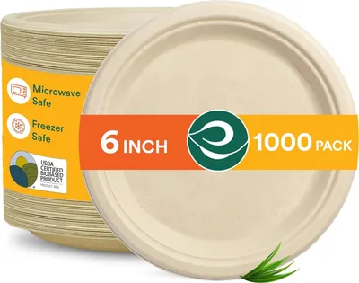 Immagine prodotto di Piatti di carta ECO SOUL 15 cm biodegradabili 1000 pz