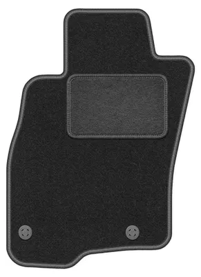 Image de Tapis conducteur en moquette pour Fiat Punto 12' 2012-2018 (à hayon) – 1 pièce, gris graphite, sur mesure – Wielganizator LUX