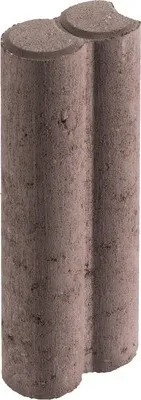Produktbild von Minipalisade Dosfix mit Hohlkehle rotbraun 9,4 cm x 6 cm x 25 cm