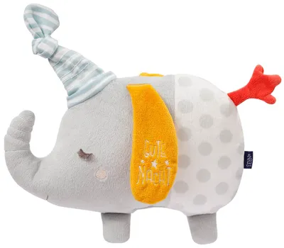 Produktbild von Fehn Kuscheltier Gute Nacht Elefant Glow-in-the-dark Spieltier Schmusetier 26 cm