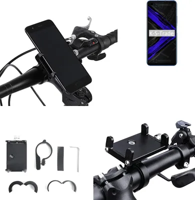 Produktbild von K-S-Trade Handyhalterung für das Fahrrad kompatibel mit Huawei Honor Play 4 Pro Halter Lenkstange Fahrradhalterung Motorrad Bike Mount Befestigung