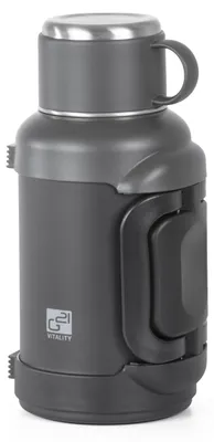 Produktbild von G21 Edelstahl-Thermoskanne 2500 ml, schwarz-grau