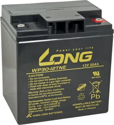 Obrázok produktu pre LONG batéria 12V 30Ah M6 DeepCycle (WP30-12TNE)