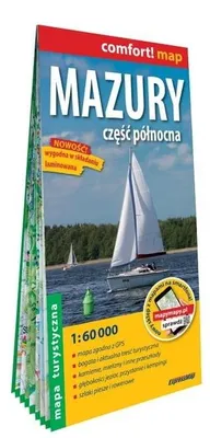 Zdjęcie produktu dla Mapa turystyczna Mazury Północna część 1:60 000 laminowana