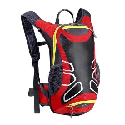 Obrázek produktu pro Batoh na kolo, 15L outdoorový kempingový batoh, turistický batoh, voděodolný, červený