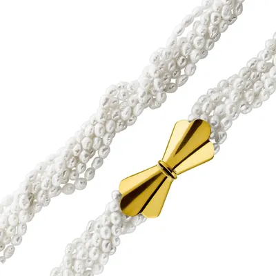 Produktbild von Perlenkette Süßwasserperlen 4.3mm Gold 750 18K 47