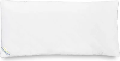Obrázek produktu pro Lumaland vysoce kvalitní polštář Polštář Prošívaný polštář Prodyšný, odolný proti varu se zipem 40 x 80 cm ze silikonizovaných polyesterových vloček z dutého vlákna Hmotnost výplně 800 g oboustranně prošívaný