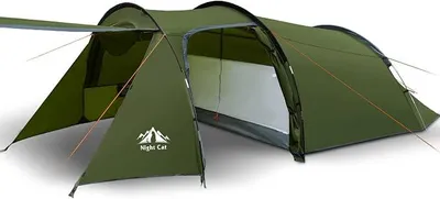 Imagen del producto de Tienda familiar impermeable para 3-4 personas: tienda para camping con una resistencia al agua de 3000 mm