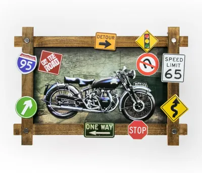 Produktbild von ZEP Gallup Metallschild Motorrad 59x40x4 cm