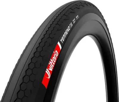 Produktbild von Vittoria Terreno T10 Hardpack Gravel Endurance Faltreifen 700x37C Schwarz.