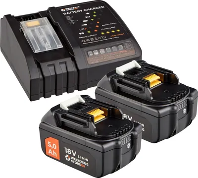Image de WS24 Kit de démarrage sans fil 18 V / 2x 5,0 Ah batterie + chargeur rapide