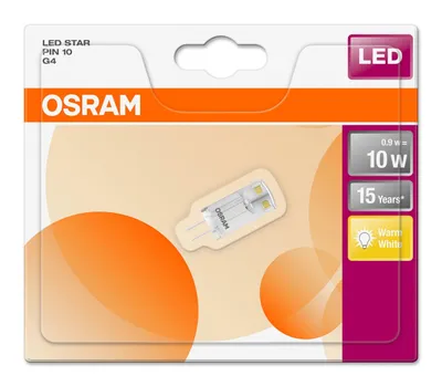 Produktbild von Osram Star, 0,9 W, G4, 100 lm, 15000 h, Warmweiß