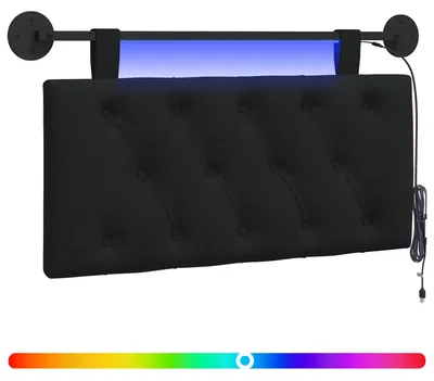 Produktbild von Hängendes Kopfteil Mit LED Licht Schwarz Stoff