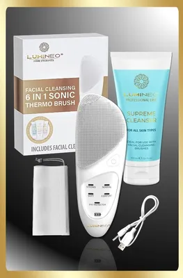 Obrázok produktu pre Szczoteczka do twarzy Sonic LUMINEO perłowa + żel do twarzy