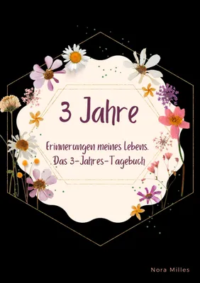 Produktbild von A5 Tagebuch 3 Jahre, 168 Seiten, ohne Fragen, mit Datum und Monatsrückblicken