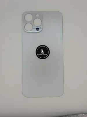 Produktbild von Rückseite Glas für iPhone 13 Pro Silber – Backcover Big Hole inkl. 3M-Kleber