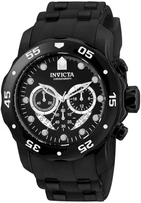 Zdjęcie produktu dla Invicta Pro Diver - SCUBA 6986 Zegarek Męski - Mechanizm Kwarcowy - Stal Nierdzewna z Czarną Tarcza - 48 mm