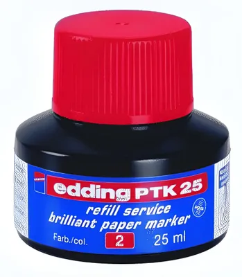 Produktbild von Edding Flipchartmarker Nachfülltinte PTK 25 25 ml rot