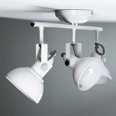 Immagine prodotto di Faretto a soffitto E14 bianco cucina metallo retro faretto a soffitto