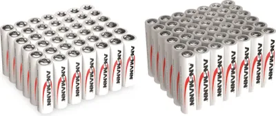 Produktbild von ANSMANN Alkaline Batterien,  42 Stück AA /Mignon und 42 Stück AAA/Micro im Sparset